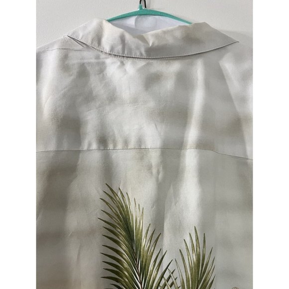 KY'S Hawaiian Short Sleeve Shirt Village Beach Aloha Floral Seashells‎ Mens XL - Picture 8 of 9